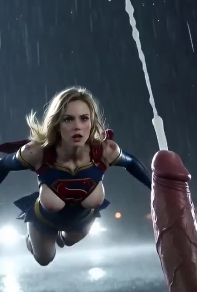 Marvel porn with superman fucks catwoman raw on rainy rooftop video thumbnail